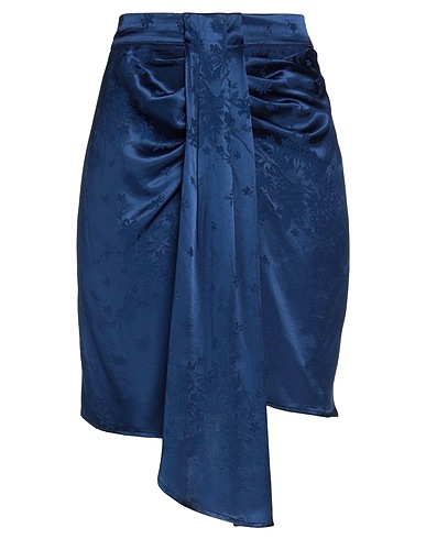 SABINA MUSÁYEV Mini-jupe Bleu nuit 55% Viscose, 45% Rayonne