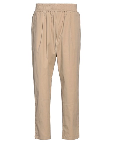 FAMILY FIRST  Milano Casual pants Beige 97% Cotton, 3% Elastane