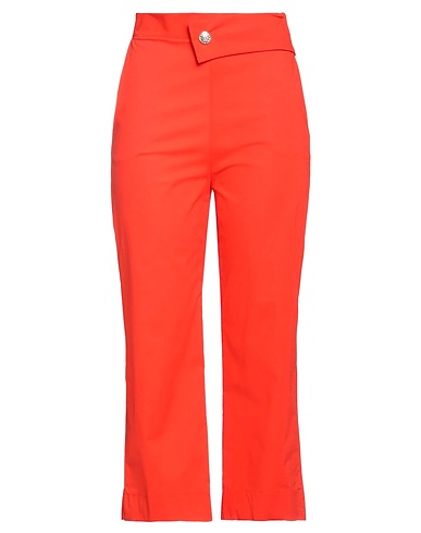 SISTE'S Casual trouser Orange 98% Cotton, 2% Elastane
