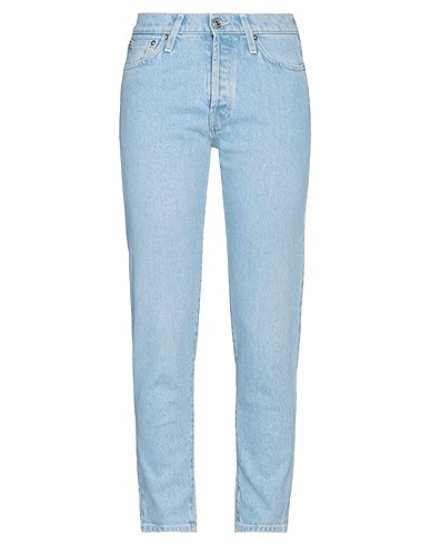 ROŸ ROGER'S Denim pants Blue 57% Cotton, 42% Lyocell, 1% Elastane
