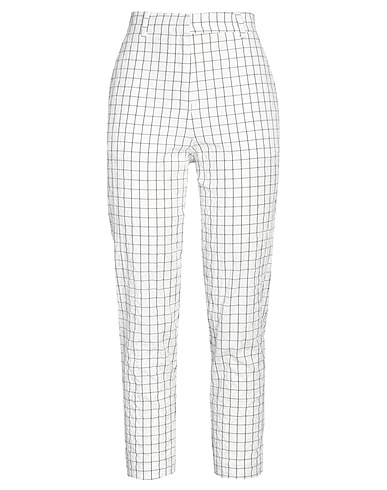 SOLOTRE Casual pants White 94% Cotton, 6% Elastane
