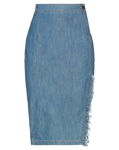 BOUTIQUE MOSCHINO Denim skirt Blue 98% Cotton, 2% Other Fibres
