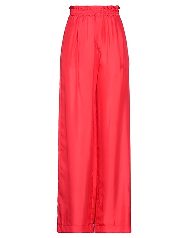 SOLOTRE Casual trouser Red 100% Viscose