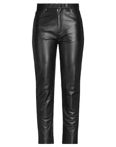 SANDRO Casual trouser Black Lambskin