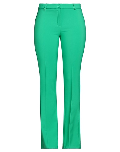 SISTE'S Casual trouser Green 89% Polyester, 11% Elastane