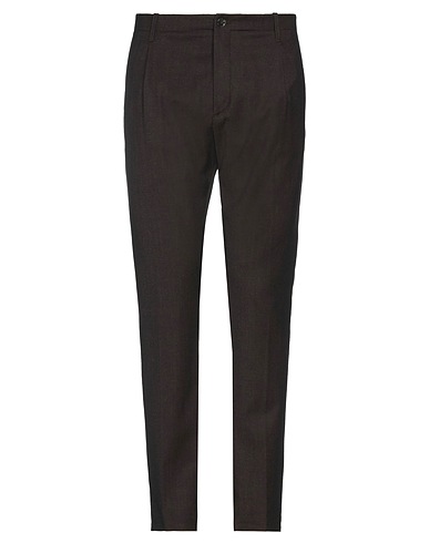 NINE IN THE MORNING Casual trouser Dark brown 98% Cotton, 2% Elastane