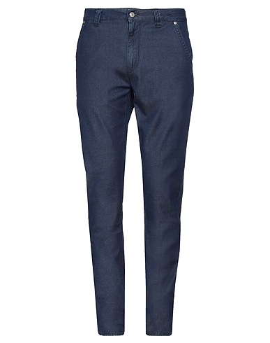 BARMAS Casual trouser Blue 81% Cotton, 18% Silk, 1% Elastane