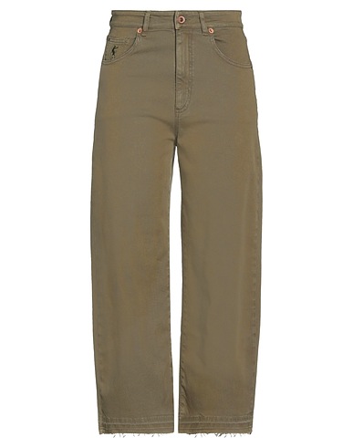 AVANTGAR DENIM by EUROPEAN CULTURE Casual trouser Military green 93% Cotton, 5% Polyester, 2% Elastane