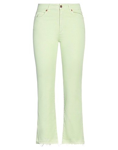 AVANTGAR DENIM by EUROPEAN CULTURE Casual pants Light green 93% Cotton, 5% Polyester, 2% Elastane
