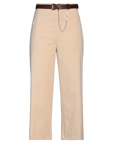 SISTE'S Casual trouser Beige 65% Cotton, 28% Polyester, 7% Elastane
