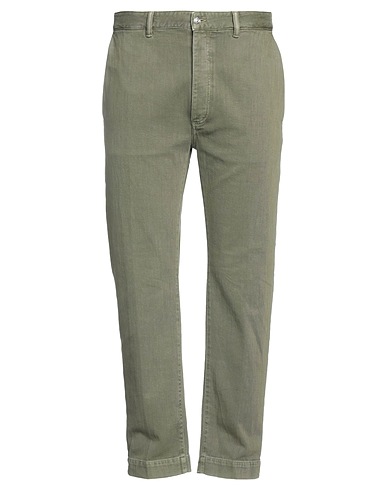 NINE IN THE MORNING Pantaloni jeans Verde militare 100% Cotone
