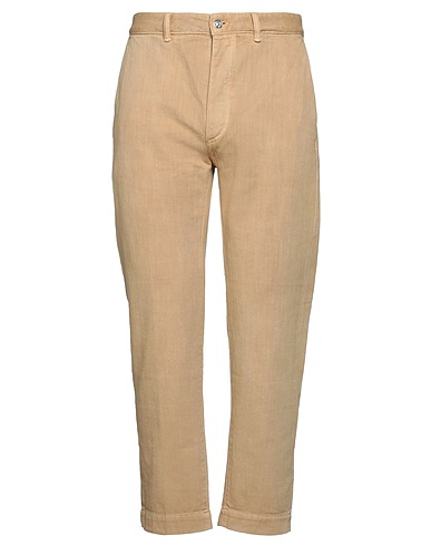 NINE IN THE MORNING Denim trousers Beige 100% Cotton