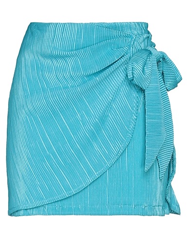 HAVEONE Mini skirt Turquoise 100% Polyester