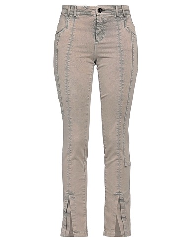 ELISA CAVALETTI by DANIELA DALLAVALLE Denim trousers Taupe 97% Cotton, 3% Elastane