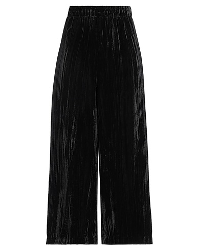 CLIPS Casual trouser TRICOT Black 100% Polyester