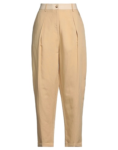 ACTITUDE by TWINSET Pantalone Sabbia 76% Viscosa, 24% Lino, Cotone
