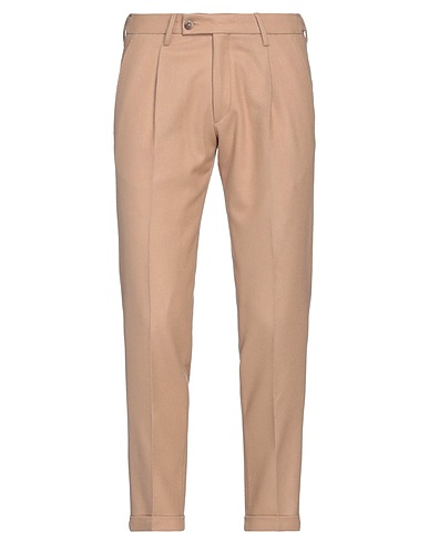 MICHAEL COAL Chinos Cammello 100% Lana Vergine