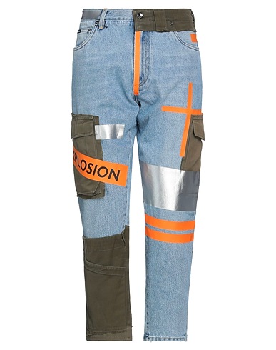 DOLCE&GABBANA Denim trousers Blue 90% Cotton, 10% Polyurethane