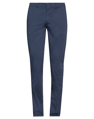 MANUEL RITZ Casual trouser Midnight blue 98% Cotton, 2% Elastane