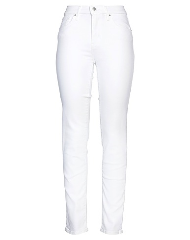 LEVI'S Denim trousers White 97% Cotton, 3% Elastane