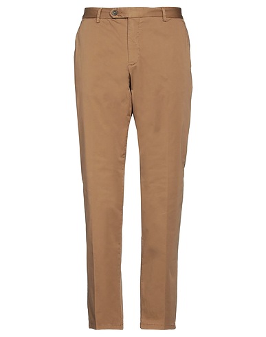 MANUEL RITZ Casual trouser Camel 98% Cotton, 2% Elastane