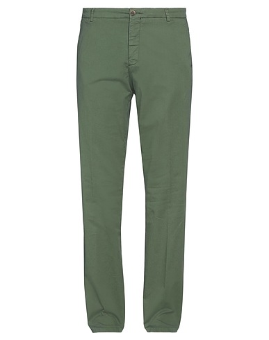 MANUEL RITZ Casual trouser Military green 97% Cotton, 3% Elastane
