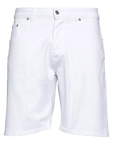 BE ABLE Denim shorts White 99% Cotton, 1% Elastane
