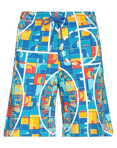 BIKKEMBERGS Shorts & Bermuda Turquoise 100% Cotton