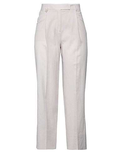 LORENA ANTONIAZZI Casual pants Light grey 100% Virgin Wool
