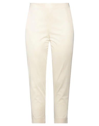 CLIPS MORE Casual trouser Ivory 97% Cotton, 3% Elastane