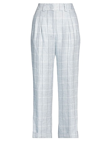 PESERICO Casual trouser Sky blue 100% Linen