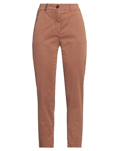 PESERICO Pantalone Marrone 98% Cotone, 2% Elastan