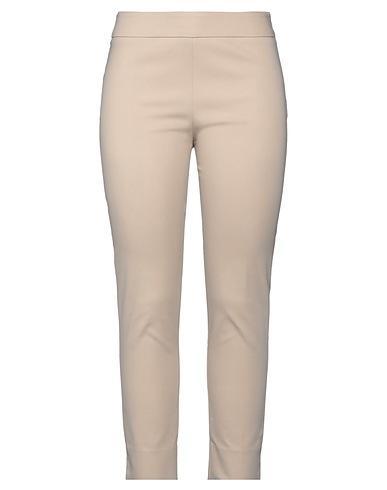 LORENA ANTONIAZZI Casual trouser Beige 63% Cotton, 31% Polyamide, 6% Elastane