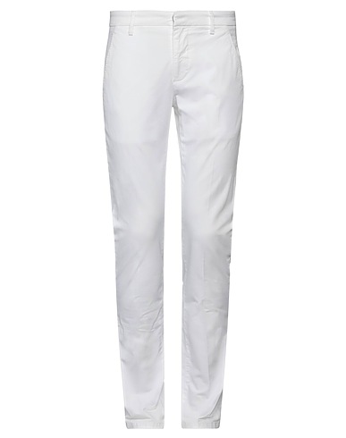 DONDUP Casual pants White 96% Cotton, 4% Elastane
