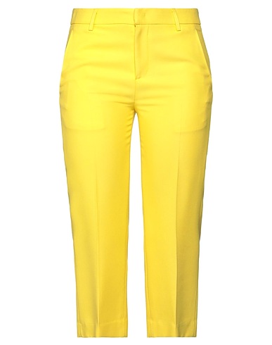 DONDUP Casual trouser Yellow 65% Viscose, 35% Cotton