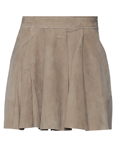 ROSSOPURO Mini skirt Military green 100% Leather