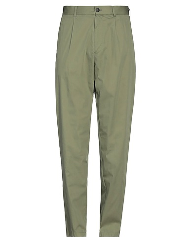 HOME CORE Chinos Verde militare 84% Cotone, 16% Poliammide