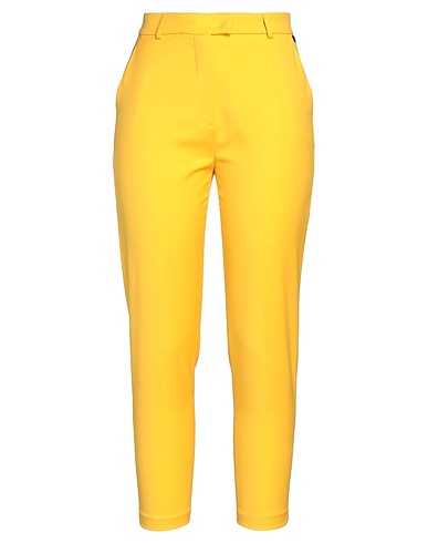LIU •JO Casual trouser Yellow 66% Polyester, 33% Viscose, 1% Elastane