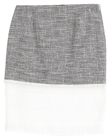 TRUSSARDI JEANS Midi skirt Black 66% Cotton, 18% Viscose, 10% Acrylic, 4% Polyester, 2% Other Fibres