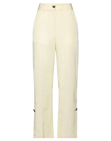 OTTOD'AME Casual pants Pastel yellow 45% Polyamide, 35% Linen, 20% Cotton, Acetate, Viscose