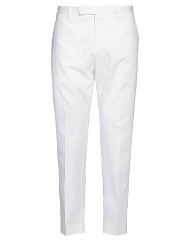 PT Torino Casual trouser White 75% Cotton, 23% Linen, 2% Elastane