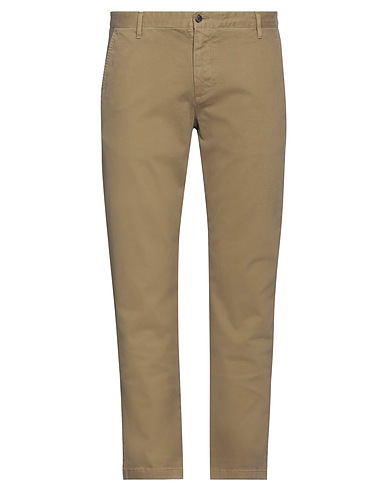GREY DANIELE ALESSANDRINI Casual trouser Khaki 97% Cotton, 3% Elastane