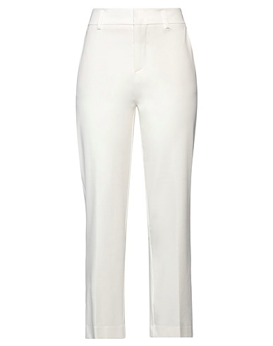 MERCI ITALIA Casual pants White 52% Cotton, 40% Nylon, 8% Elastane