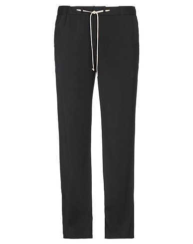MILLE900QUINDICI Casual pants Black 64% Polyester, 34% Rayon, 2% Elastane