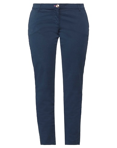 TRUSSARDI JEANS Casual pants Midnight blue 98% Cotton, 2% Elastane