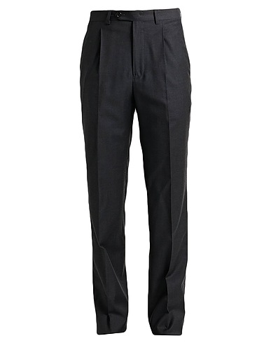 DUNHILL Casual pants Charcoal 100% Virgin Wool
