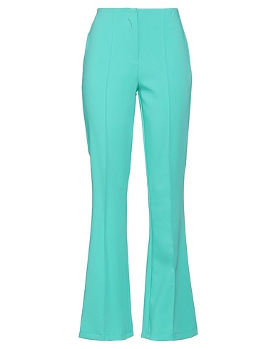 ONLY Casual trouser Light green 73% Polyester, 20% Viscose, 7% Elastane