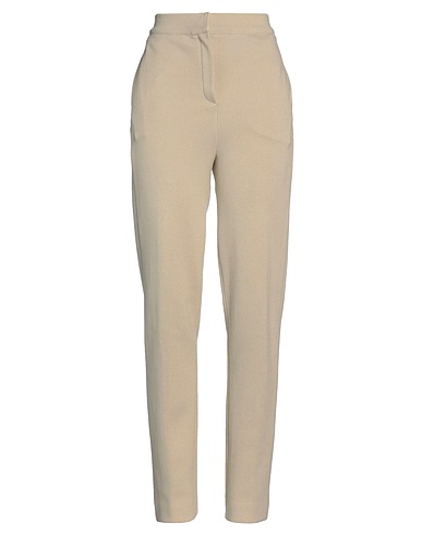 LAMBERTO LOSANI Casual pants Beige 80% Cotton, 20% Polyester, Silk