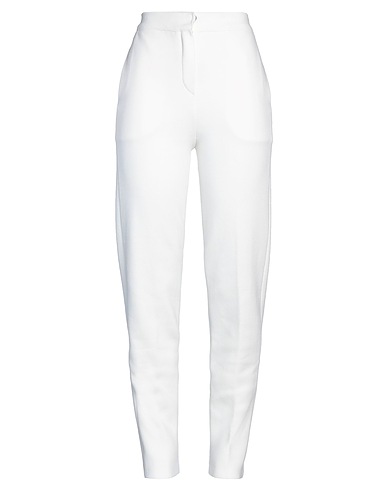 LAMBERTO LOSANI Hosen Weiß 80% Baumwolle, 20% Polyester, Seide