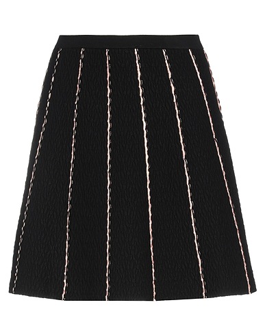 SANDRO Mini skirt Black 58% Viscose, 23% Polyester, 17% Polyamide, 2% Elastane